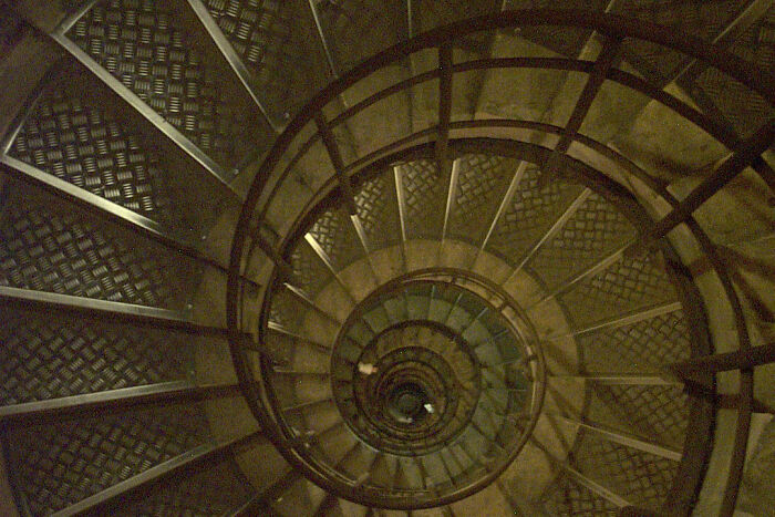 Staircase Inside L'arc De Triomphe, Paris