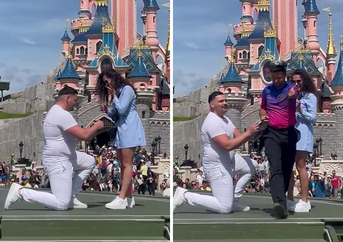 Internet Slams “Smug” Disneyland Paris Employee Who Interrupted A Marriage Proposal