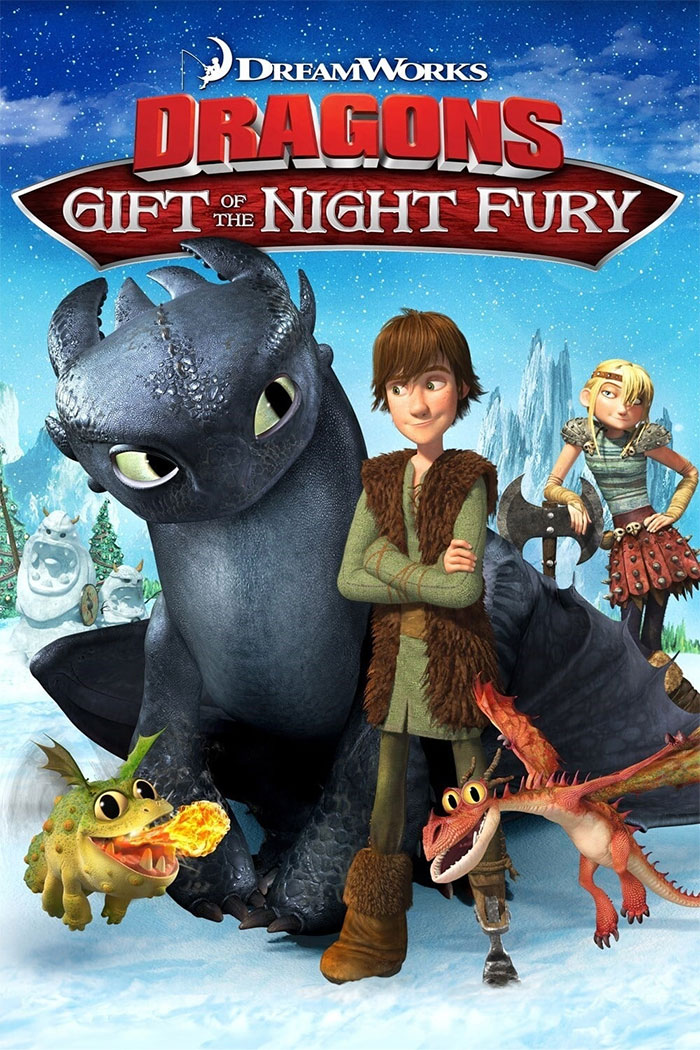 Poster for Dragons: Gift of the Night Fury movie