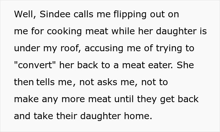 Vegan Mom Is Livid After Learning A Family Member Who Watched Her Kid For Free Had A Steak For Dinner For Themselves Vegan Mom Is Livid After Learning A Family Member Who Watched Her Kid For Free Had A Steak For Dinner For Themselves