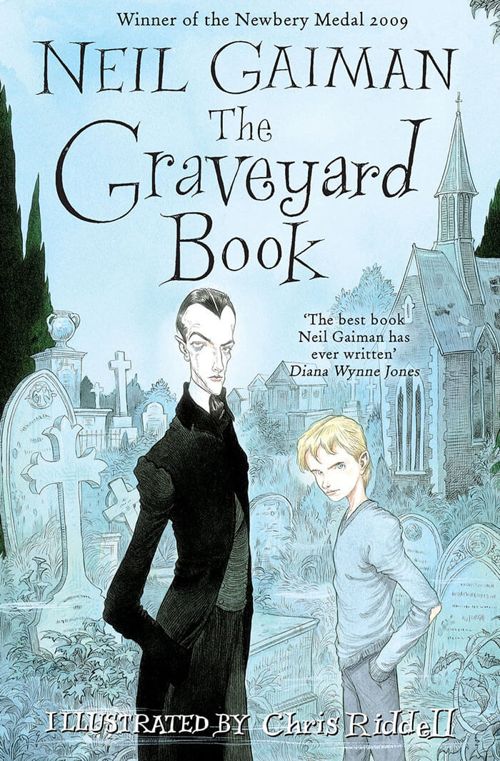 The Graveyard Book By Neil Gaiman book cover