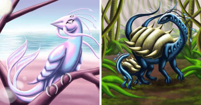 I Imagined Life On Alien Planets Using Art, Here Are The Results (7 Pics)