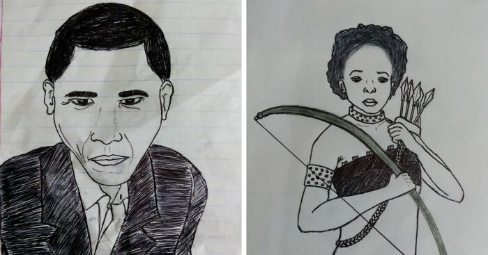 8 Pics Of My Drawings From When I Was 16 Years Old