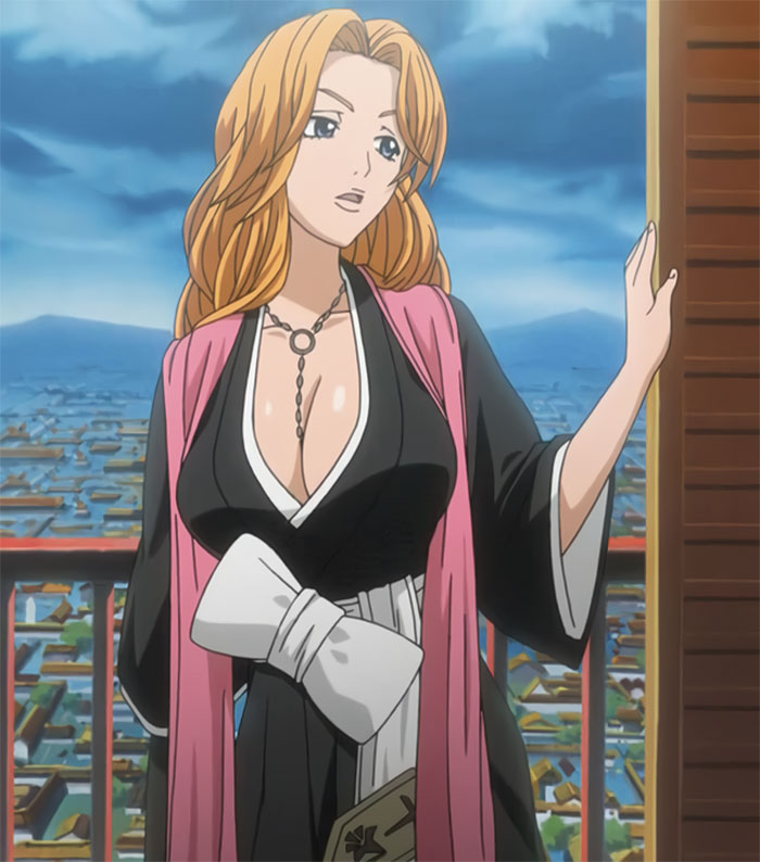 Anime character with long hair and stylish outfit standing on a balcony, reflecting all-time favorite traits according to fans.