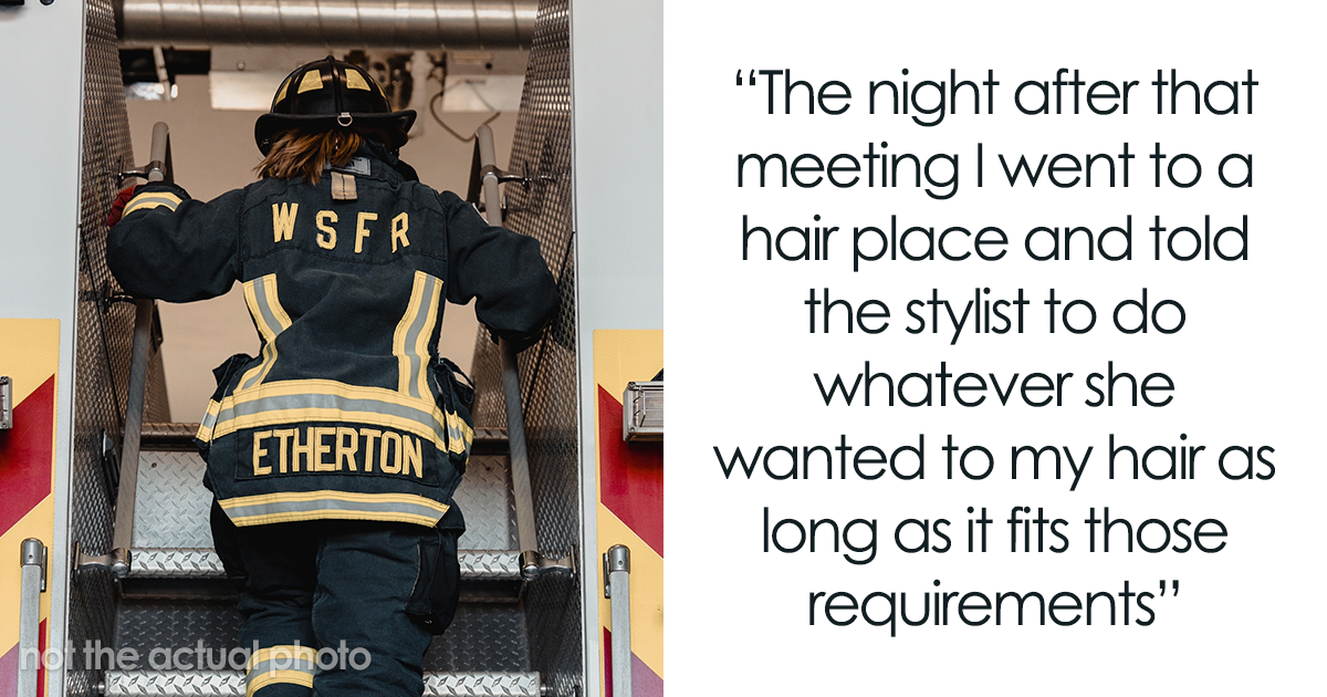 Female Firefighter Reprimanded For Her Hairstyle Maliciously Complies