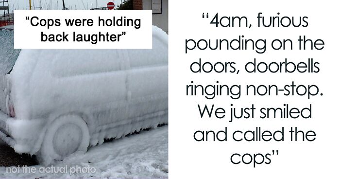 After Their Neighbors Illegally Filled Their Parking Lot, This Resident Froze Them In Place