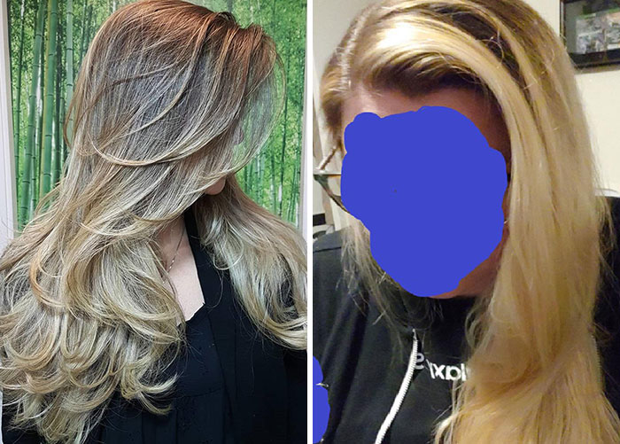 Expectation vs. Reality ($200 Later). Hairdresser Tried Telling Me It Was The Same Thing. Nope. Nope. No