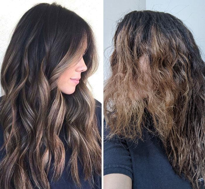 Grew My Hair Out For 4 Years. It Was At The Healthiest It Had Been In My Entire Adult Life. This Is What I Asked For vs. What I Got