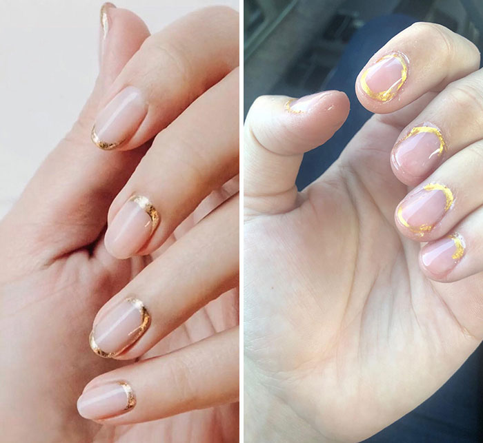 Wanted A Simple Manicure For My Wedding In March. Right Is What I Got. I Was Upset But Also Couldn’t Stop Laughing