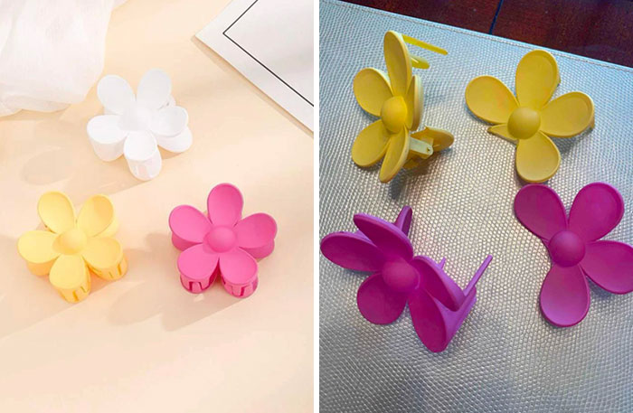 Bought These Cute Flower Hair Claws From Romwe