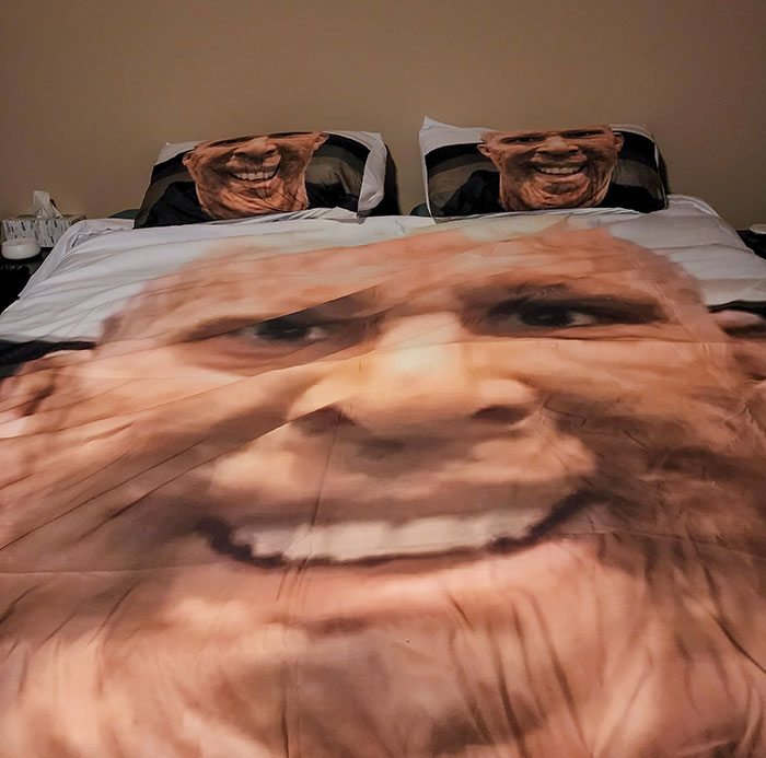 Daughters Got Us These For Christmas. Decided To Put Them On The Bed For Us Since We Kept "Forgetting"