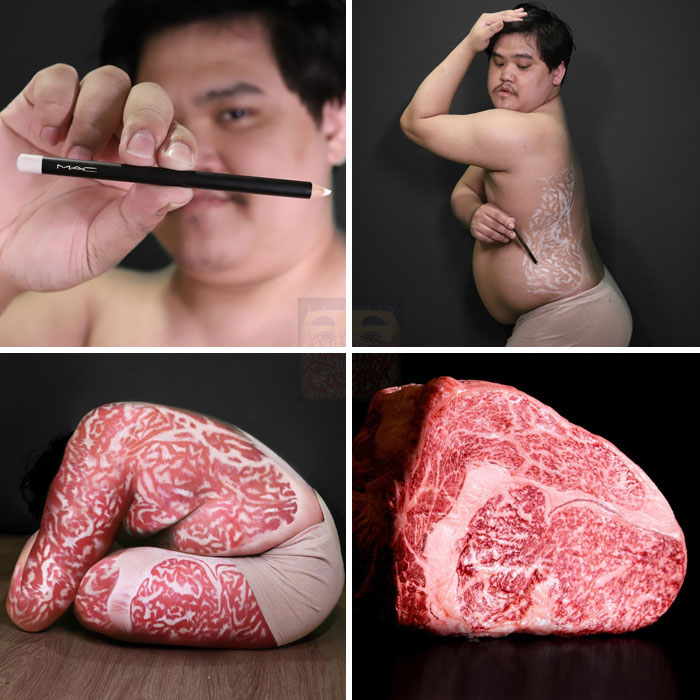 Man cosplay meat