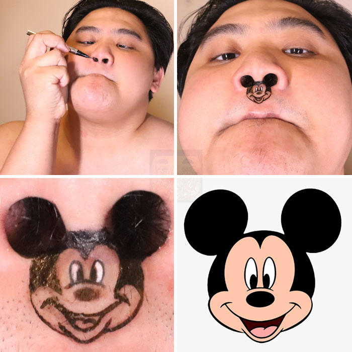 Man cosplay Mickey Mouse