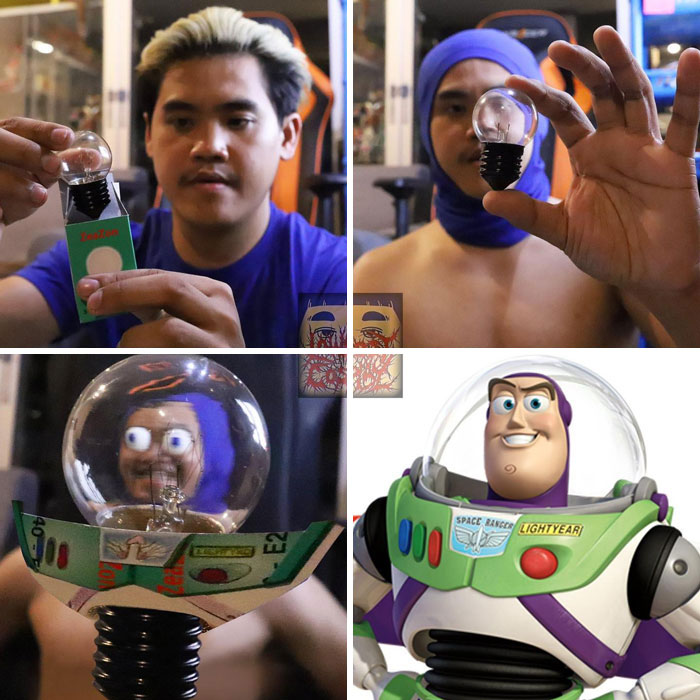 Man cosplay Buzz from Toy Story