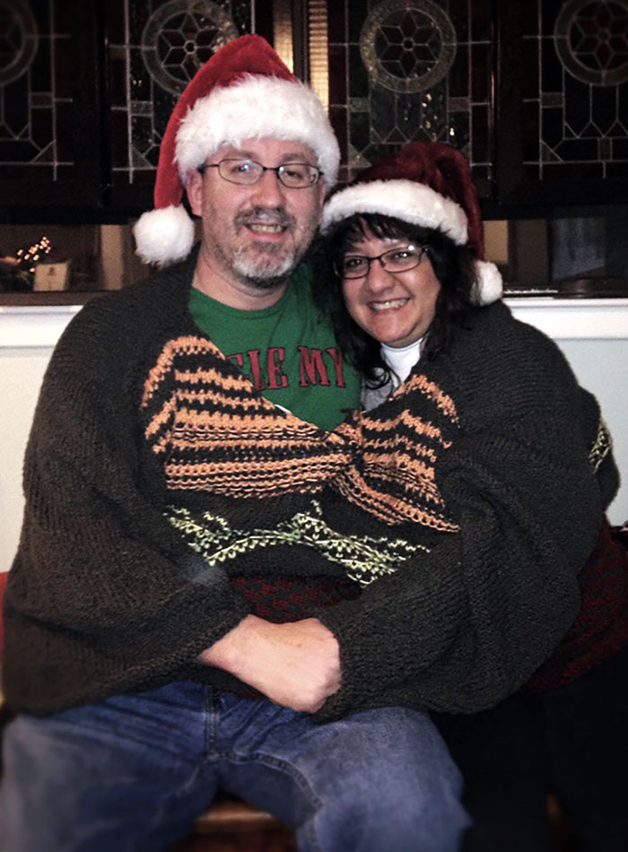 I Asked My Sister To Knit Us A Sweater For Christmas. I Think She Took It A Little Too Literally