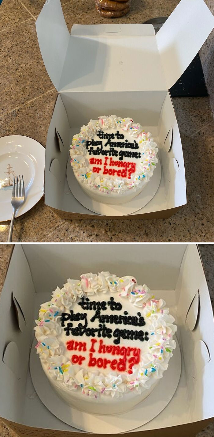 My Cousin Wanted Cake And Ordered One. Told The Bakers To Write Whatever They Wanted Because It Was For Just For Her Anyway