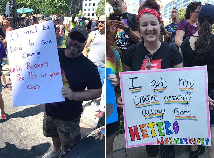 Some Signs From Today's Pride March In Washington D.C.
