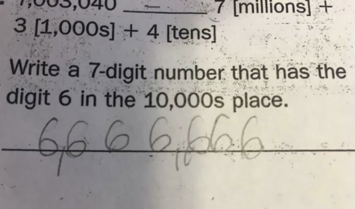 My Fourth Grader’s Math Homework. She Said “This Way I Didn’t Even Need To Think About It”