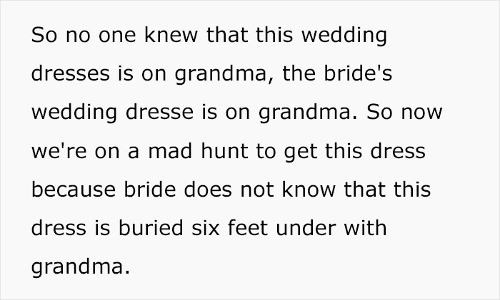 This Bride-To-Be’s Grandmother Was Buried In Her Wedding Dress And People Are Loving The Dramatic Turns In The Story