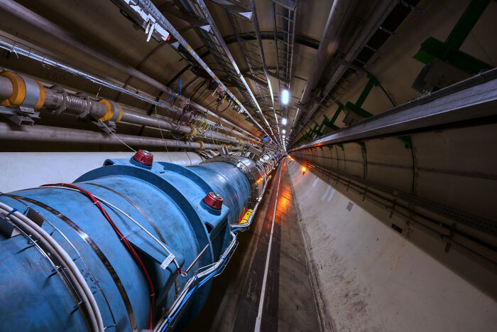 The Large Hadron Collider At Cern, Geneva, Switzerland
