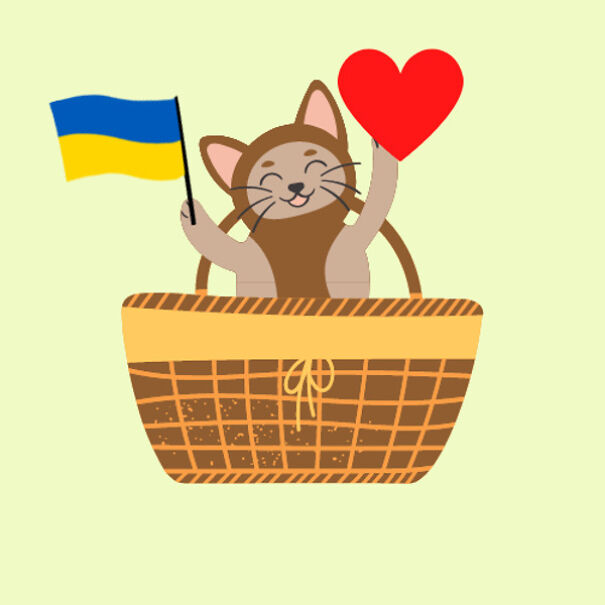 I Love Making Cute Pics Of Cats (Duh, I Am One) And Now I Make Them Supporting Ukraine