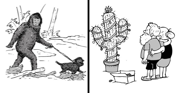 This Artist Makes Humorous One-Panel Comics Without Dialogue (30 New Pics)