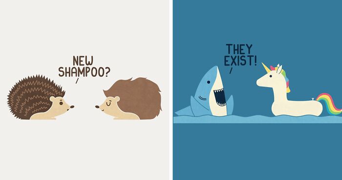 I’ve Always Enjoyed Placing Animals In Funny Situations Or Daily Scenarios That We Can All Relate To (30 Illustrations)