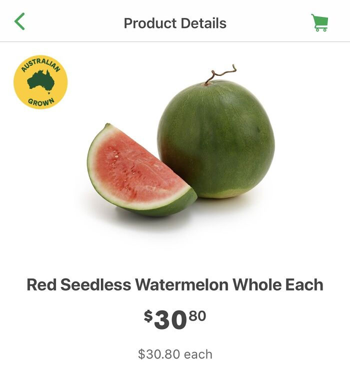 The Watermelon-Yardstick Of Inflation Is Now At >$30. Absolute Madness