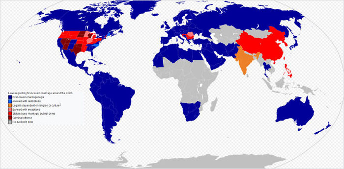 Cousin Marriage Legality Around The World