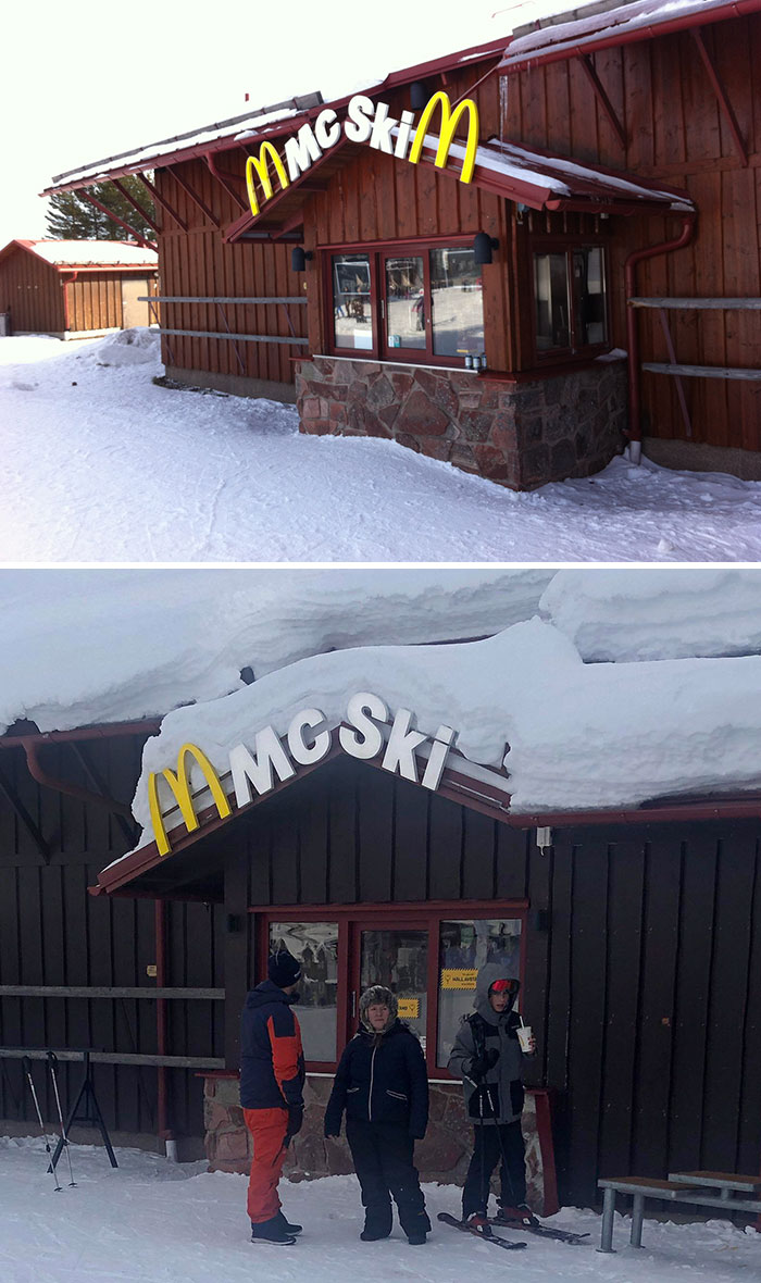 This McDonalds In Sweden Has A "McSki", Instead Of A Drive Thru. In Fact, It’s The Only One