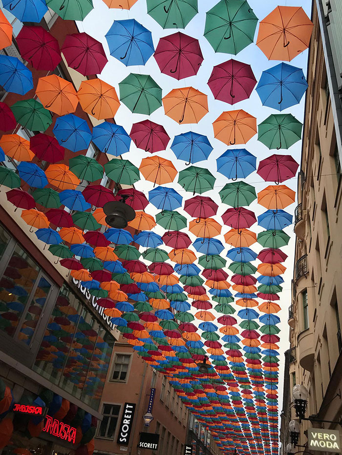 "The Umbrella Project" In Stockholm, Sweden