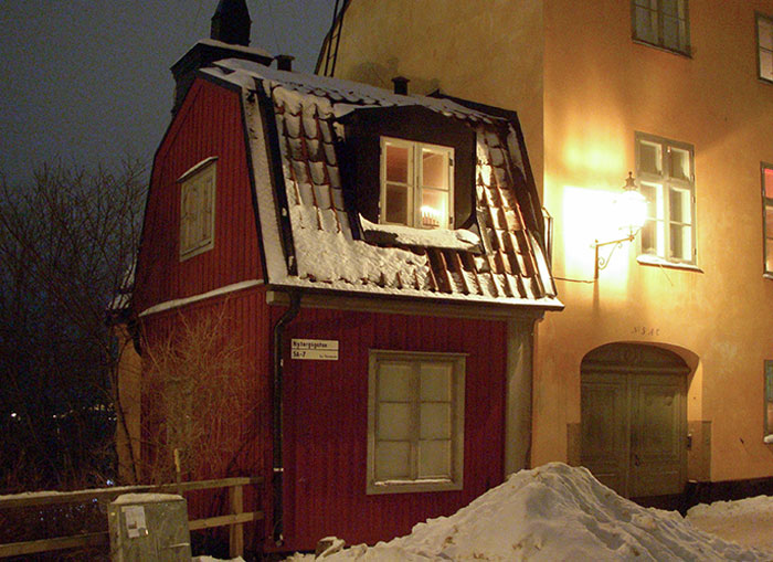 One Of The City's Smallest Residential Buildings In Stockholm, Sweden