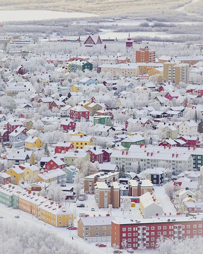Ciudad de Kiruna, Suecia