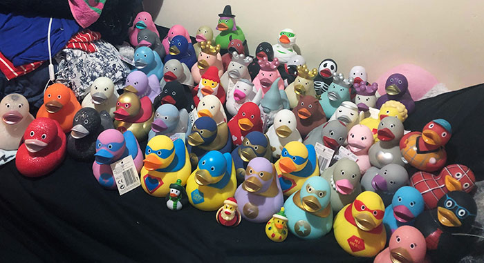 Do You Have A Collection? I Collect Novelty Rubber Ducks, And I Have So Far Collected 58 Giant Ones And 3 Small Baby Ones
