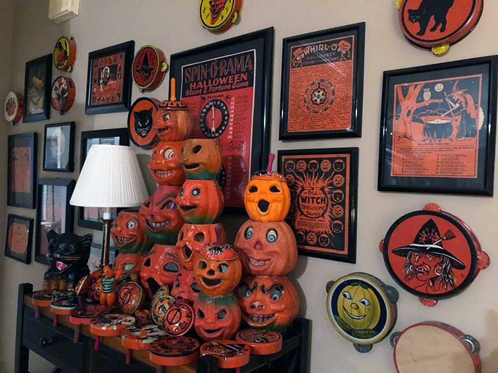 My Vintage Halloween Collection Is On The Display All Year Long