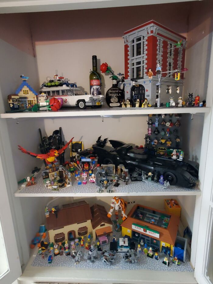 The LEGO Cabinet! This Is But A Fraction Of The Total Collection... Just The Best Of The Best Makes It Into The Cabinet! :)