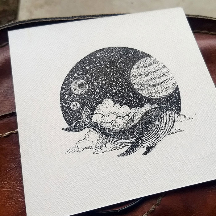 I Create Miniature Drawings Out Of Thousands Of Ink Dots (29 Pics)
