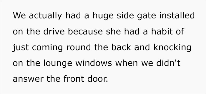 Woman Gets Tired Of Surprise Visits From Self-Absorbed Mother-In-Law, Installs A Gate, Family Drama Ensues