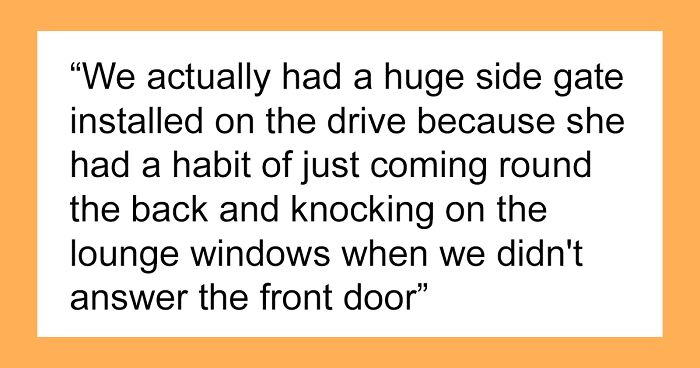 Woman Gets Tired Of Surprise Visits From Self-Absorbed Mother-In-Law, Installs A Gate, Family Drama Ensues