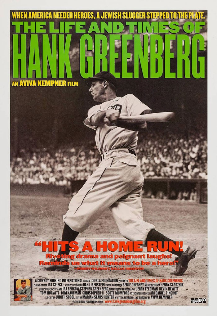 Movie poster for "The Life And Times Of Hank Greenberg"