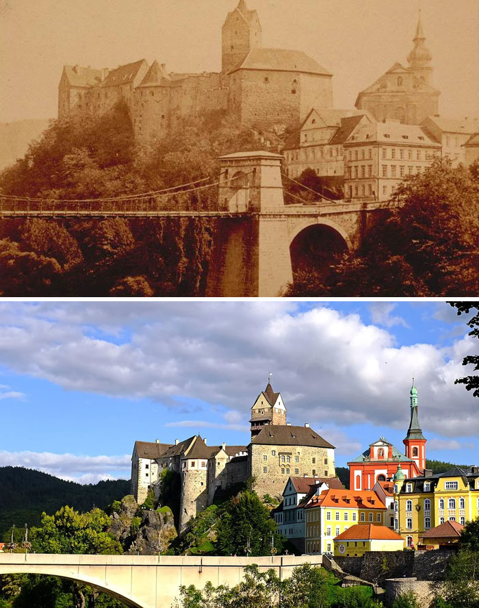 Loket, República Checa 1900 y 2019