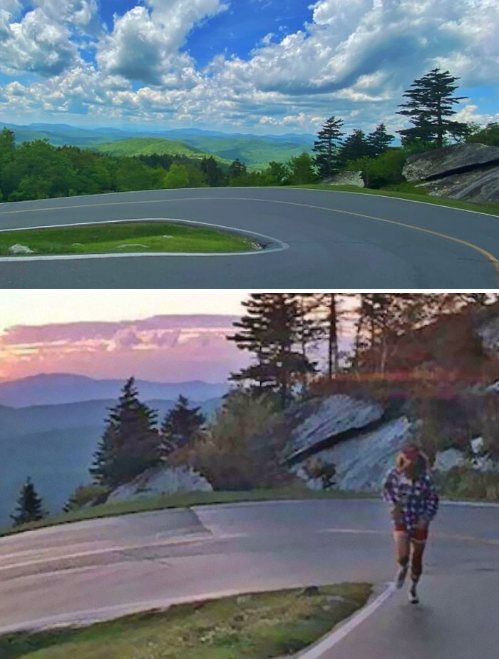 The Road To Grandfather Mountain Today (June 2, 2022) And When Forest Gump Ran There In 1976