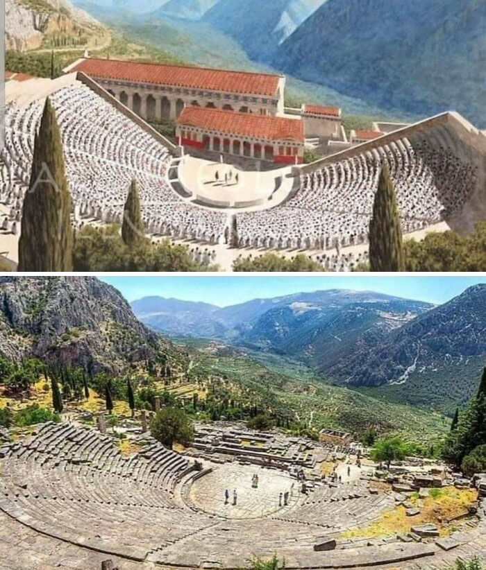 The Ancient Theatre Of Delphi, Greece