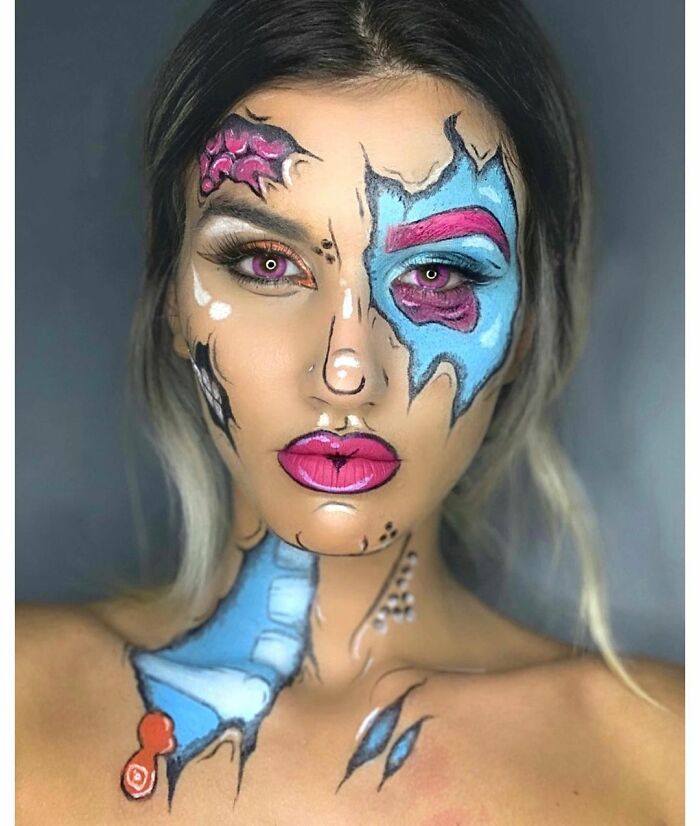 Extraordinary Makeup : A Couple Impressed Everyone With Their Great Artistic Skills ( 20 Pics )