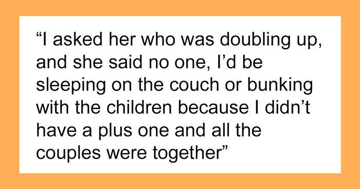 Woman Asks If She’s A Jerk For Refusing To Chip In For Lodging At Friend’s Wedding Because She’s Made To Sleep On A Couch, Let Alone Not Made A Bridesmaid