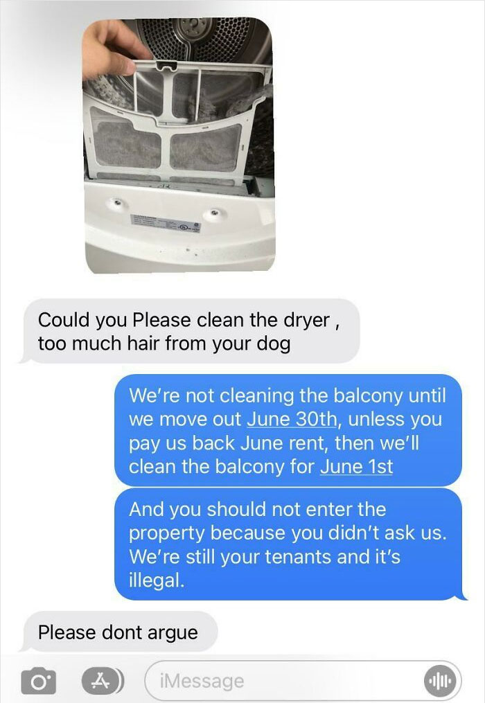 My Landlord Entered My Apartment Without Notice (Illegal) To Tell Me To Clean My Lint Trap