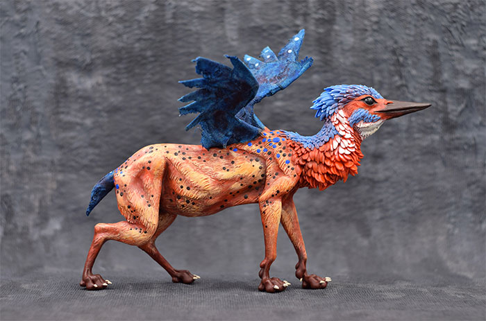 My Polymer Clay Figurines Are Fantasy-Themed And Showcase Beasts And Animals Out Of This World (30 Pics)