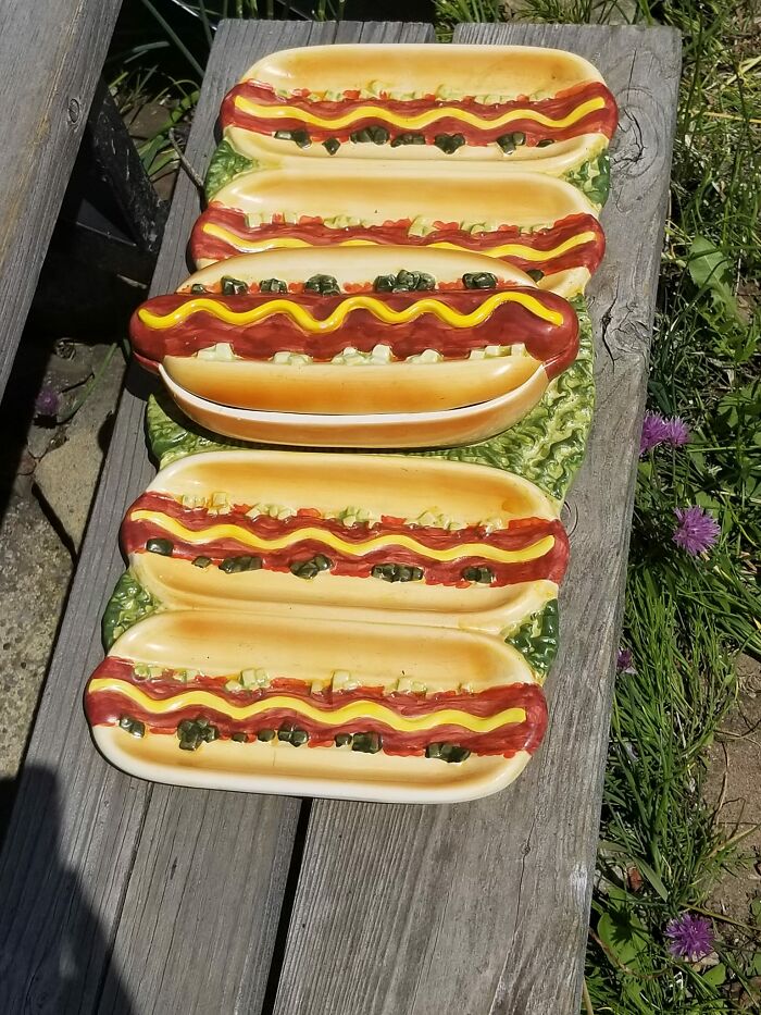 Found At A Nearby Garage Sale Today (And Left - We Dont Eat Enough Hotdogs To Do It Justice)
