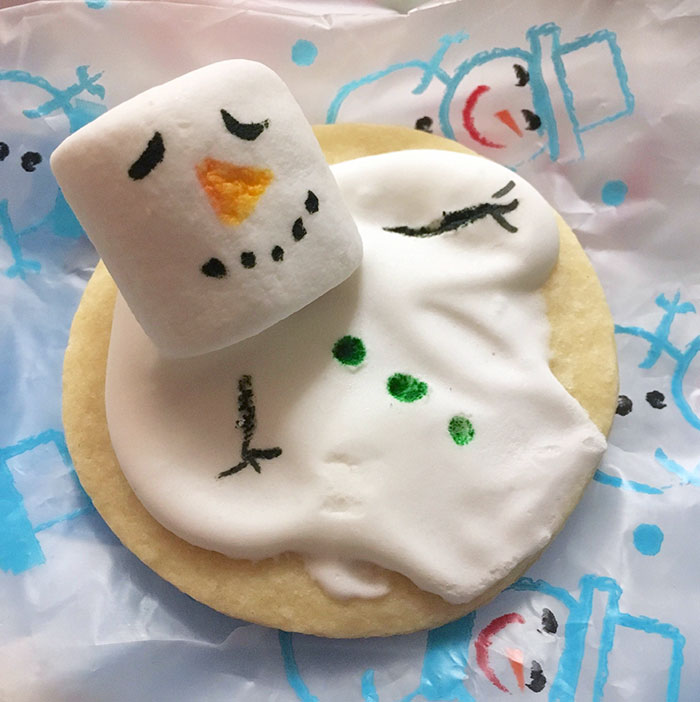 Today My Mom Drove 2 Hours To My College To Bring Me Homemade Snowman Cookies. No Explanation Why