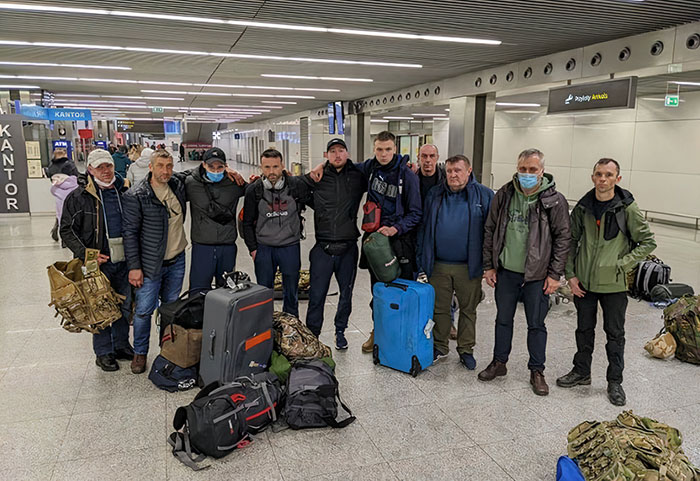 This Is A Photo Of Men Who Have Traveled From Ireland To Fight For Ukraine's Freedom